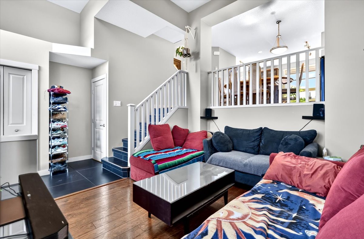 Living room and staircase