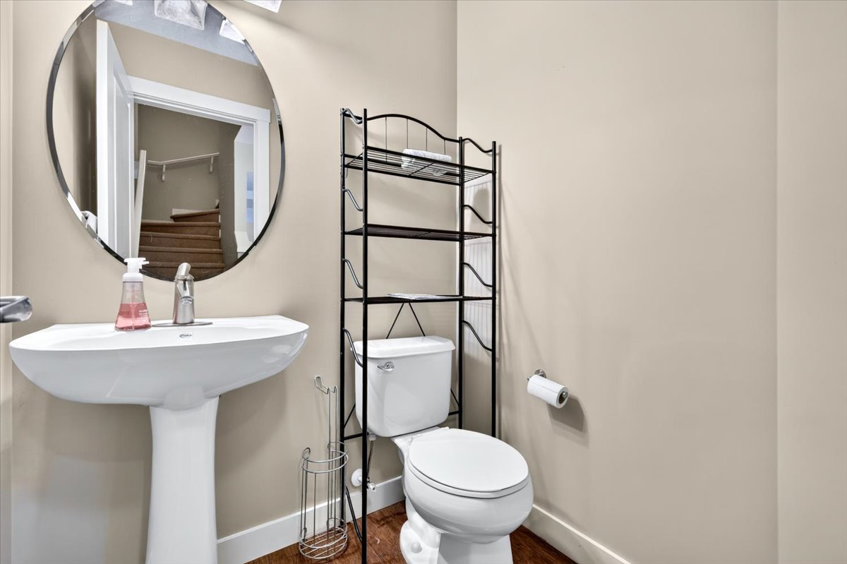 Main-floor powder room