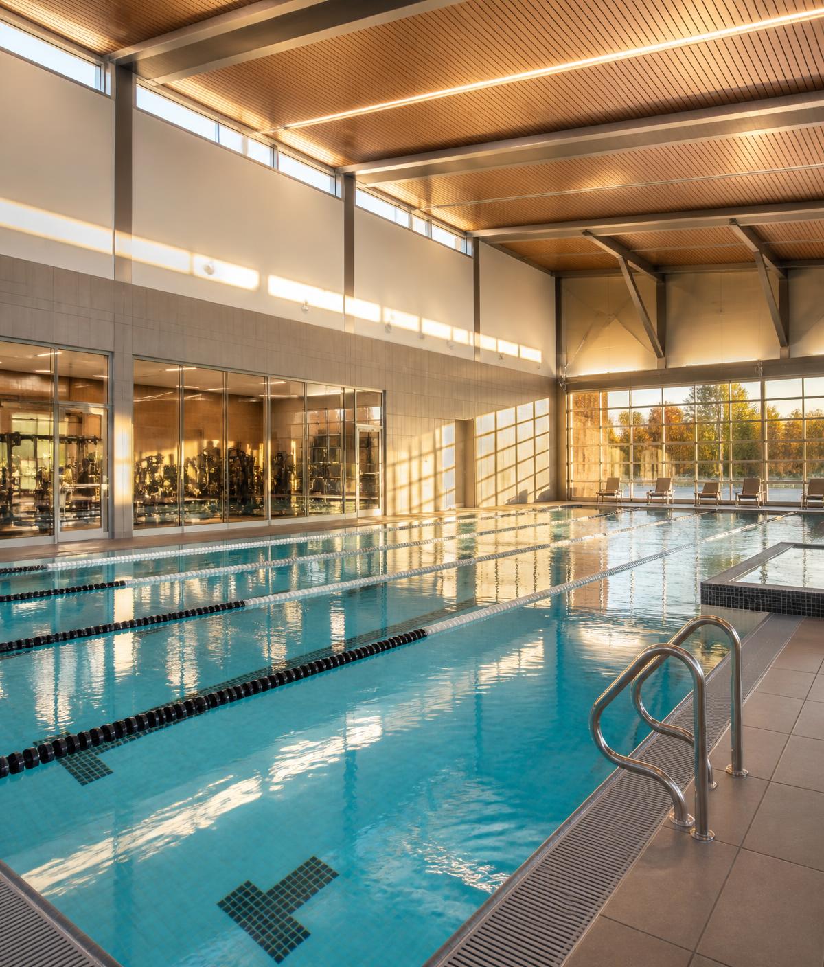 Indoor swimming pool and fitness facility