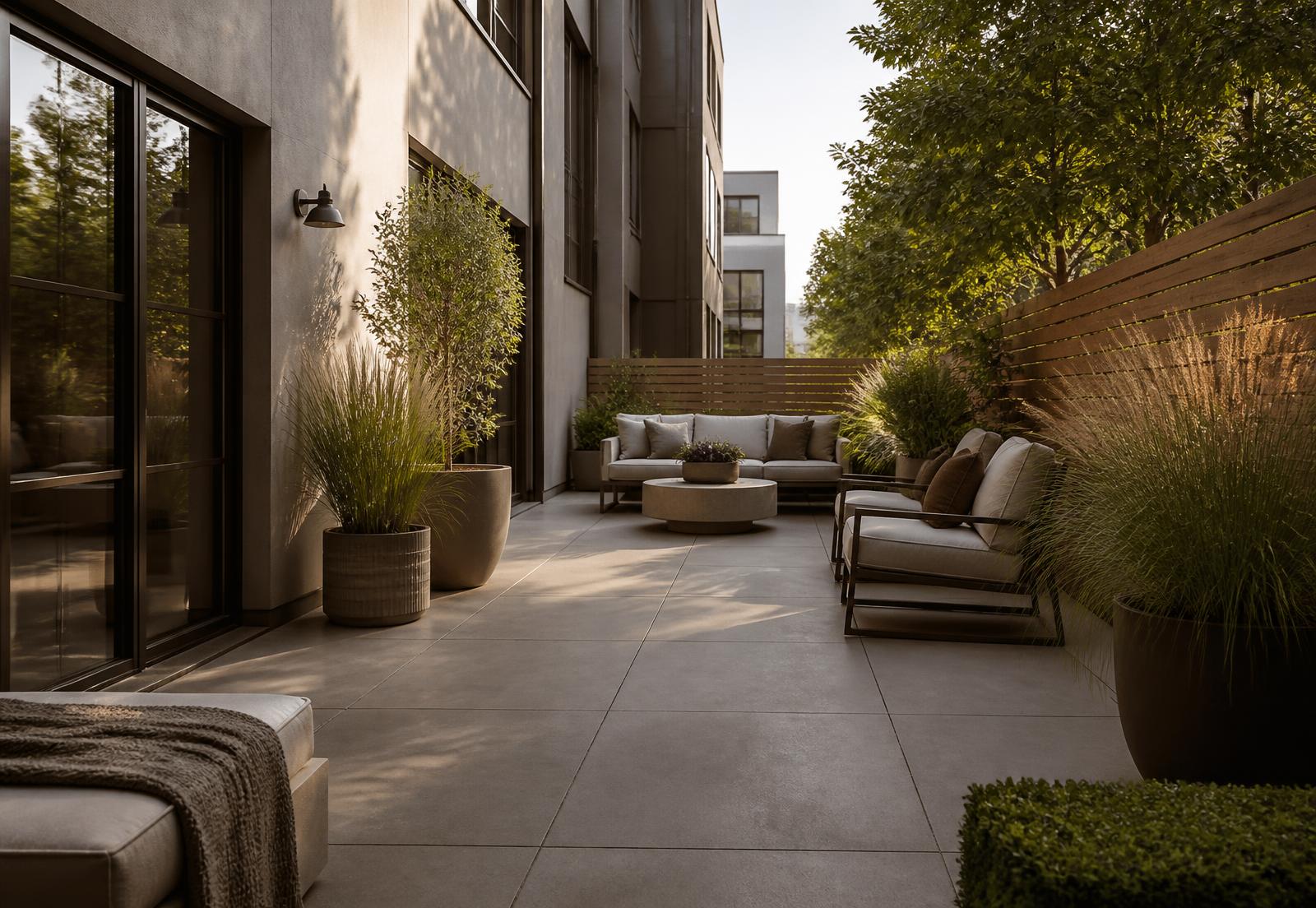 Private outdoor patio
